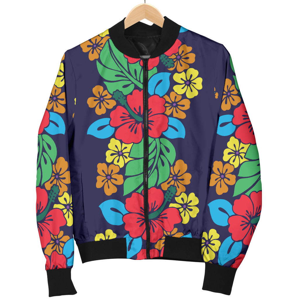 Hawaiian Themed Pattern Print Design H03 Men Bomber Jacket