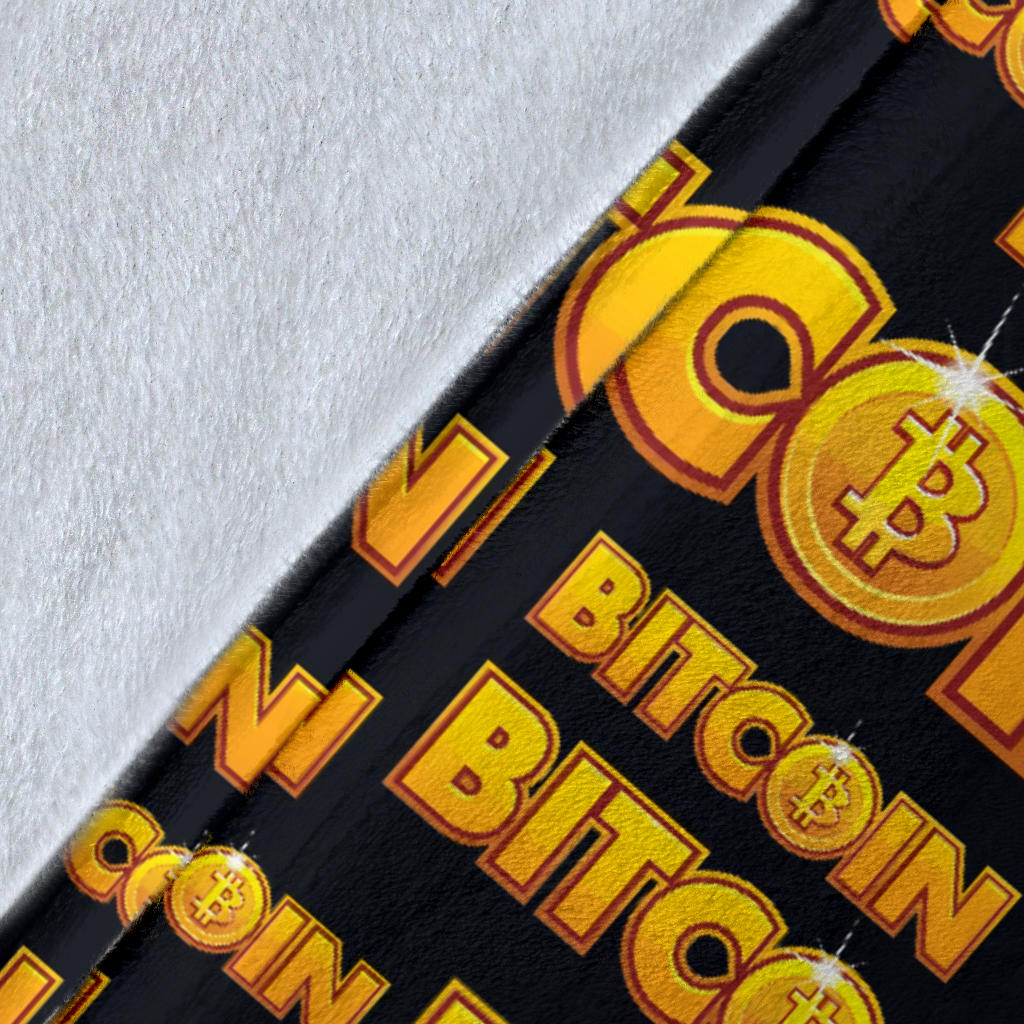 Bitcoin Pattern Print Design DO03 Fleece Blanket