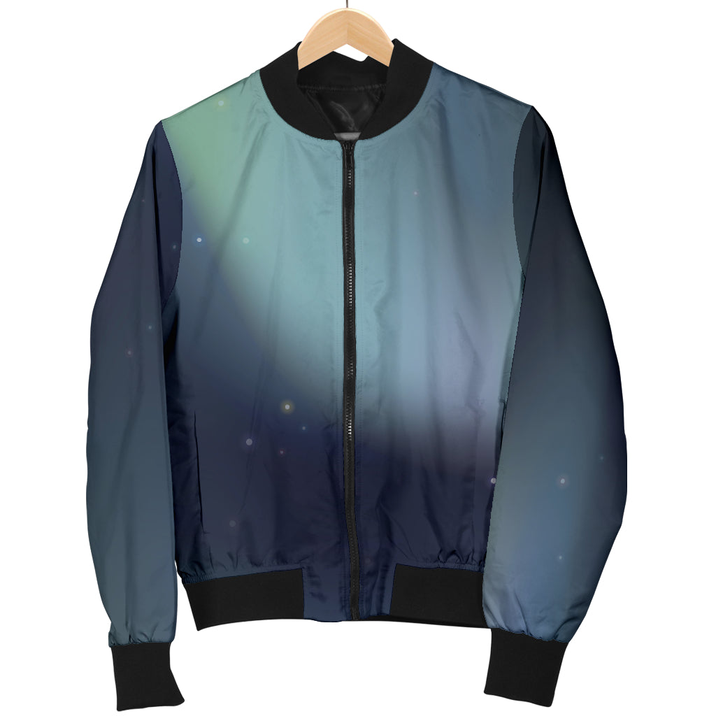 Aurora Borealis Pattern Print Design 01 Women's Bomber Jacket