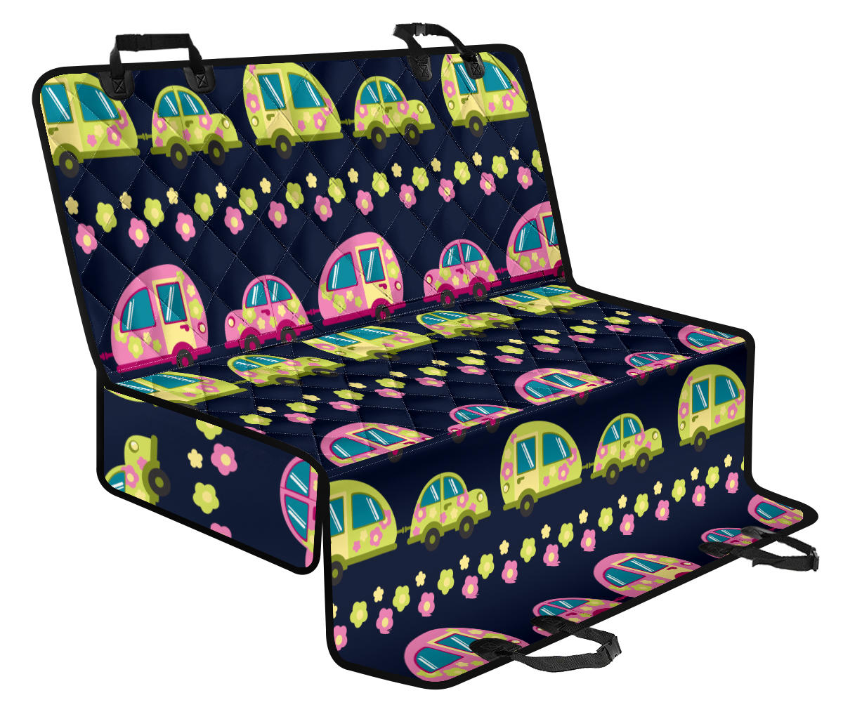 Camper Cute Camping Design No 3 Print Rear Dog Seat Cover