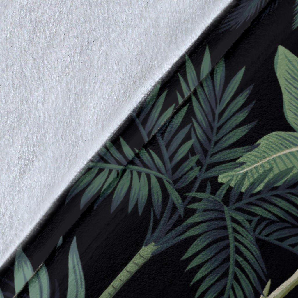Rainforest Pattern Print Design RF02 Fleece Blanket