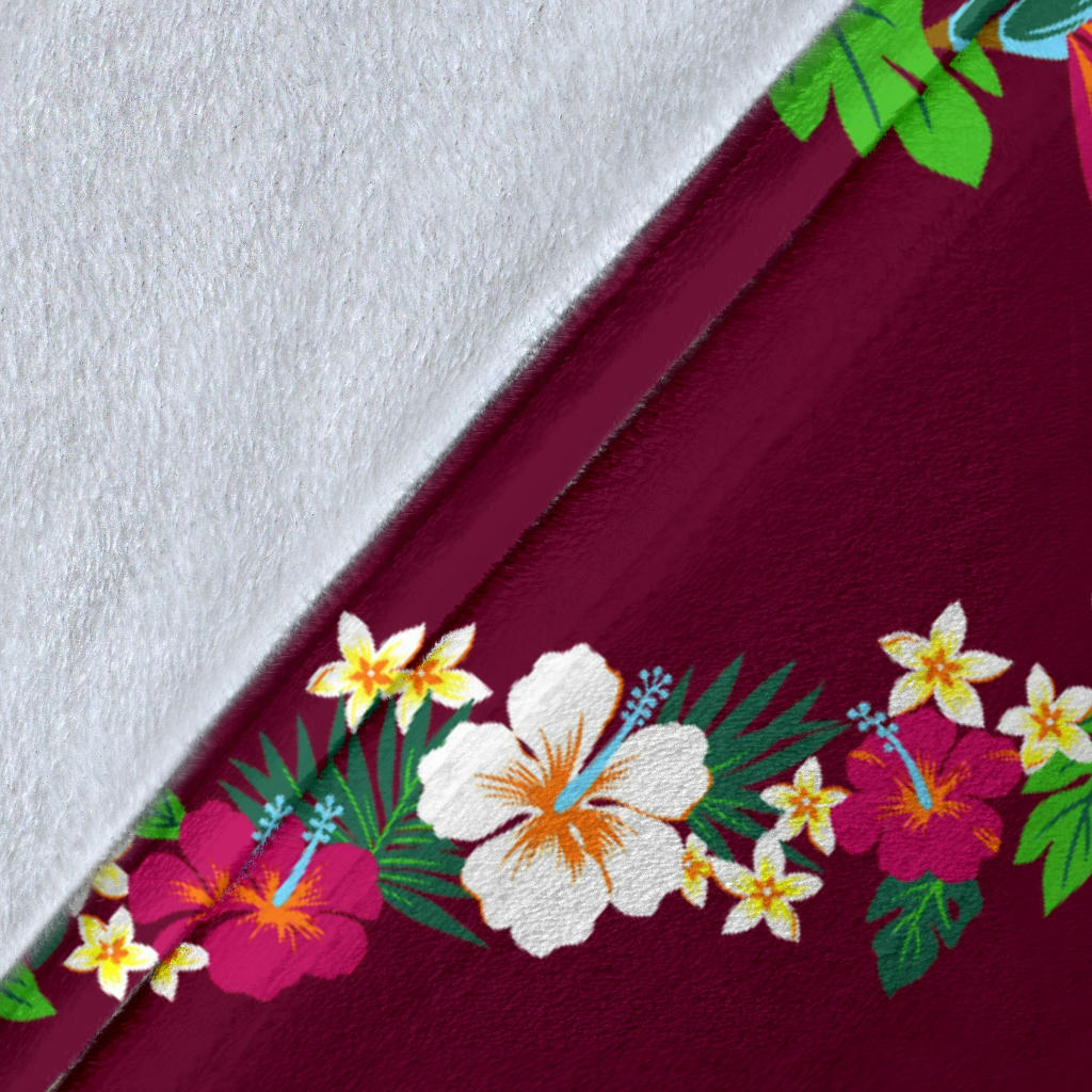 Hawaiian Themed Pattern Print Design H06 Fleece Blanket