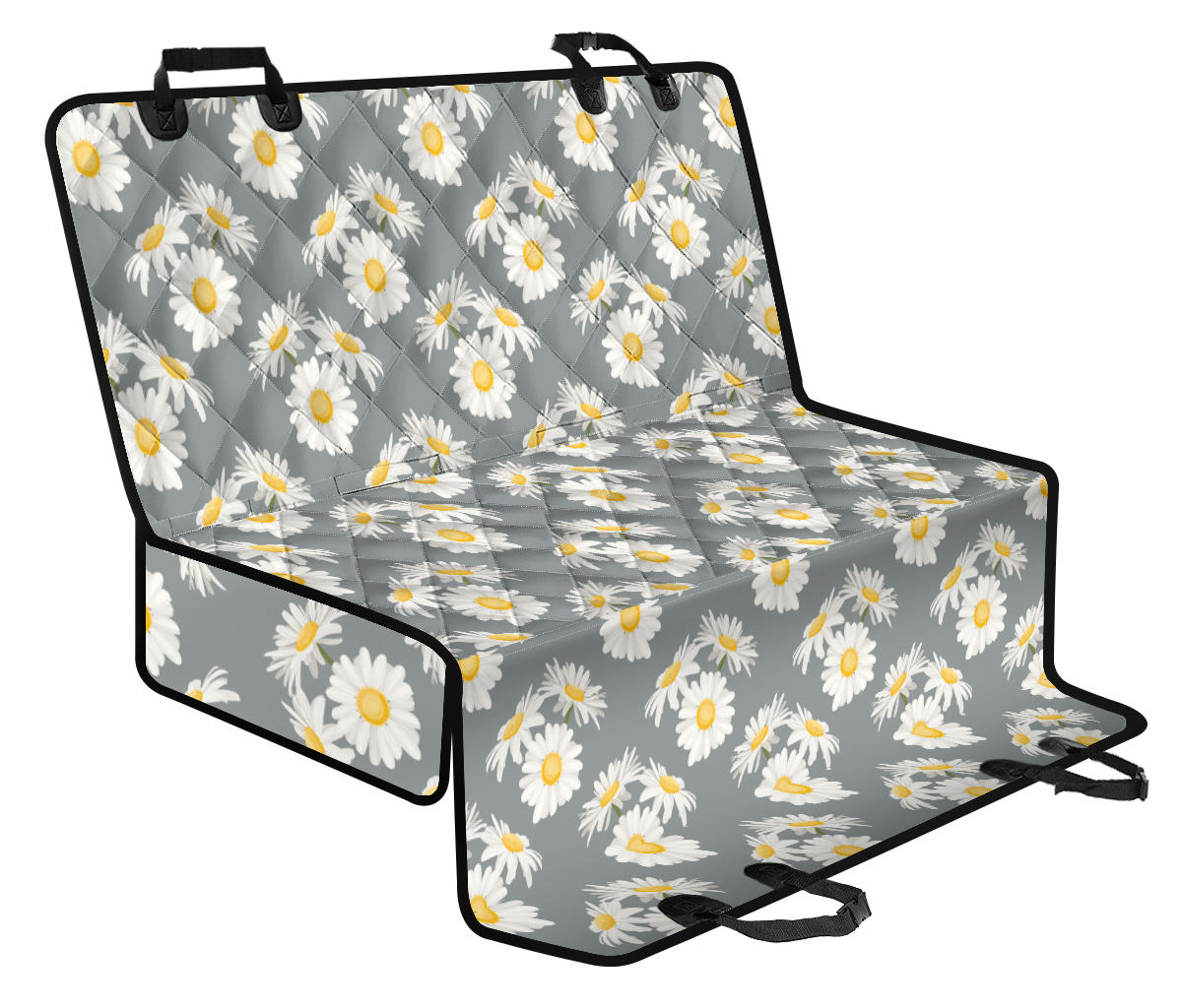 Daisy Pattern Print Design DS09 Rear Dog Seat Cover
