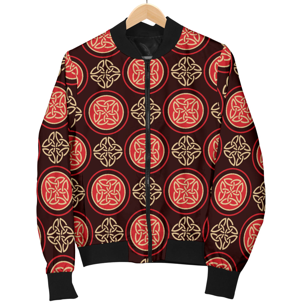 Celtic Pattern Print Design 02 Women's Bomber Jacket