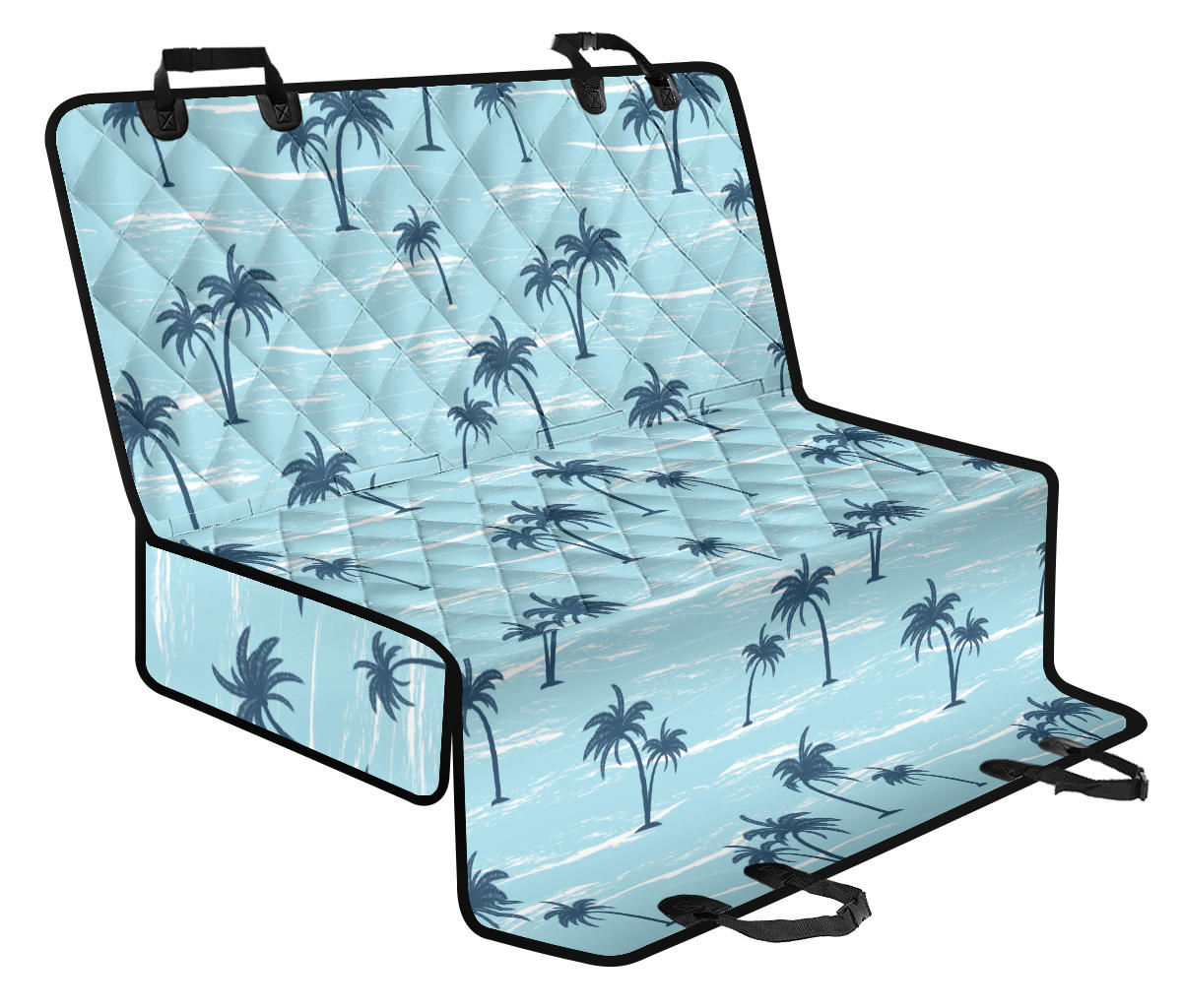 Palm Tree Pattern Print Design PT04 Rear Dog Seat Cover