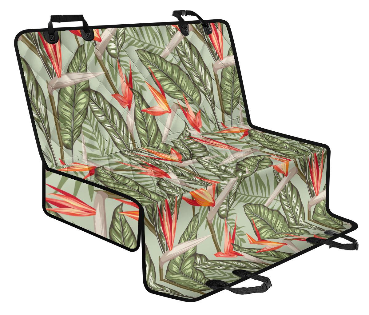 Bird Of Paradise Pattern Print Design BOP08 Rear Dog Seat Cover