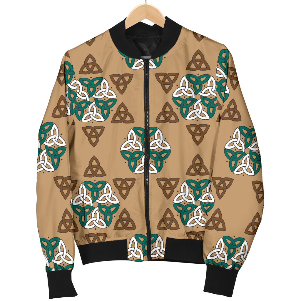 Celtic Pattern Print Design 08 Women's Bomber Jacket