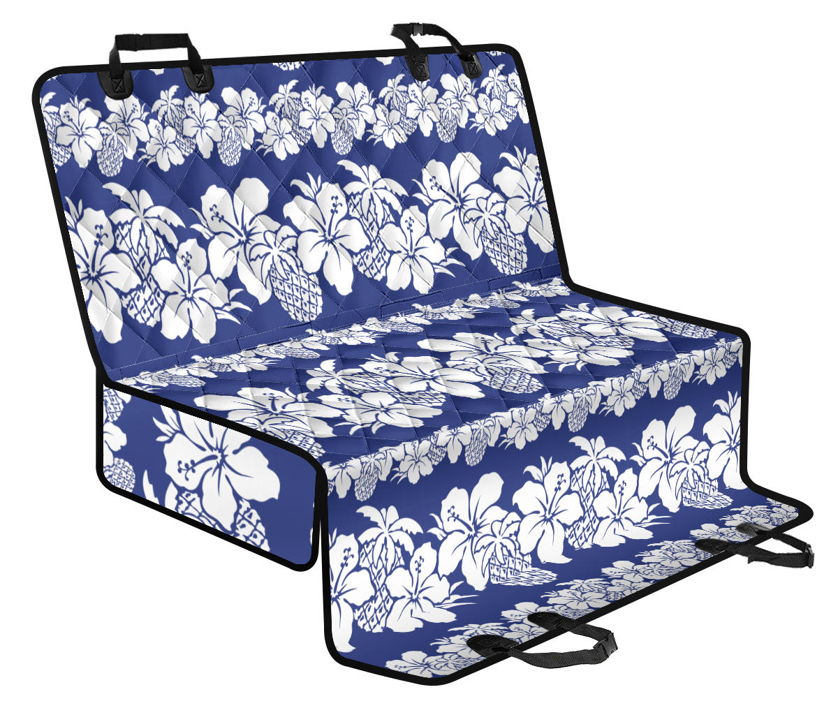 Hawaiian Themed Pattern Print Design H07 Rear Dog Seat Cover