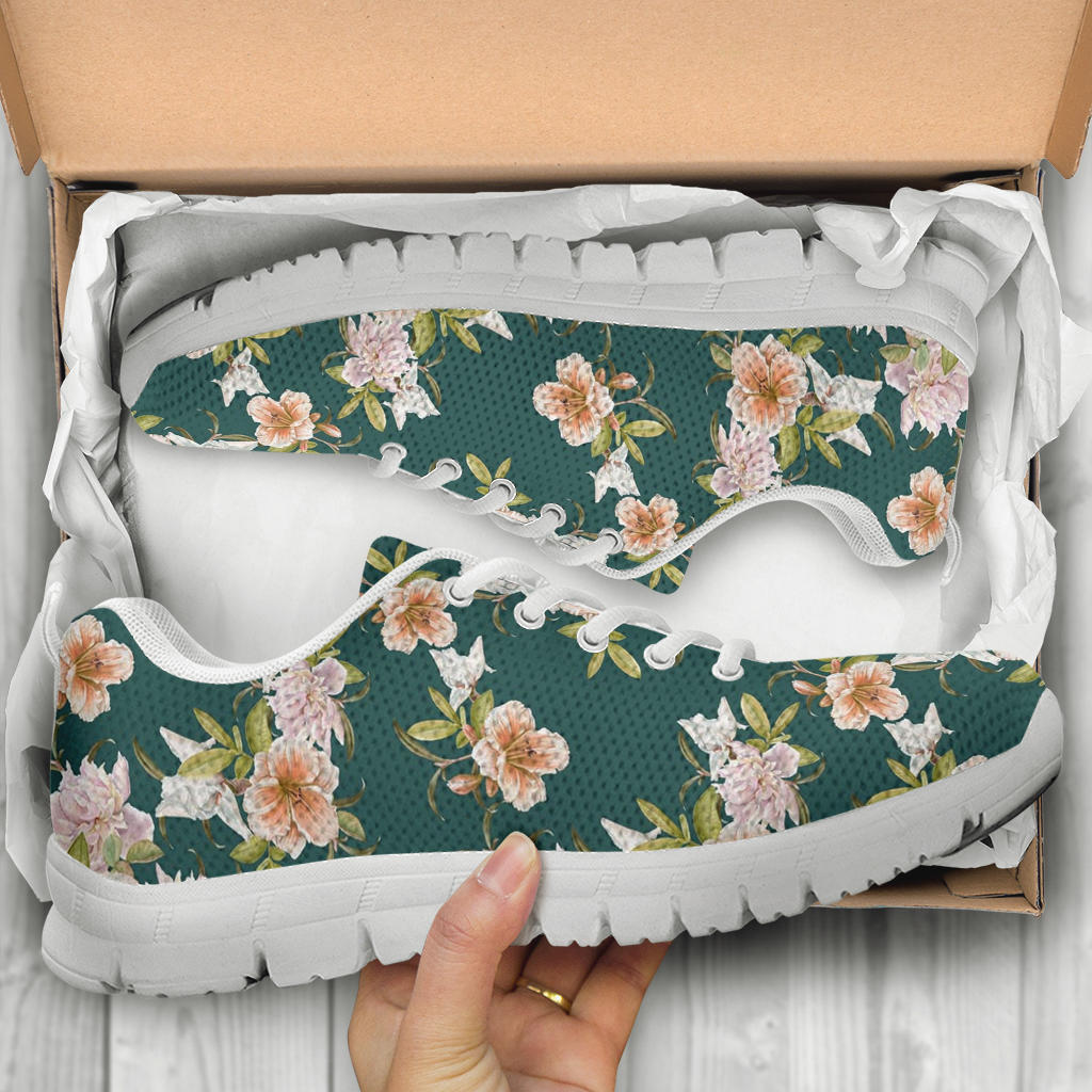 Iris Pattern Print Design IR01 Sneakers White Bottom Shoes