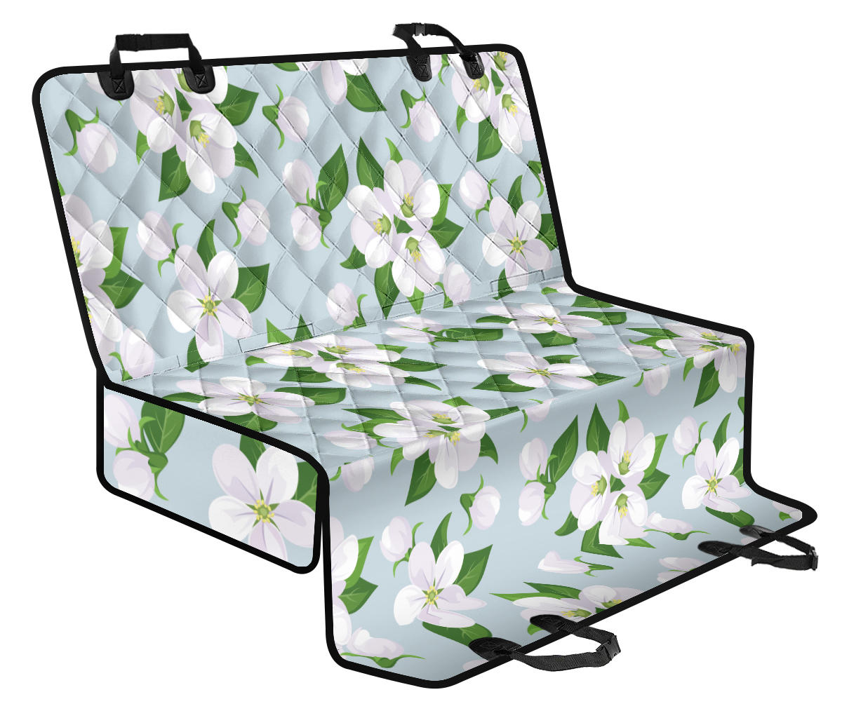 Apple Blossom Pattern Print Design AB04 Rear Dog Seat Cover