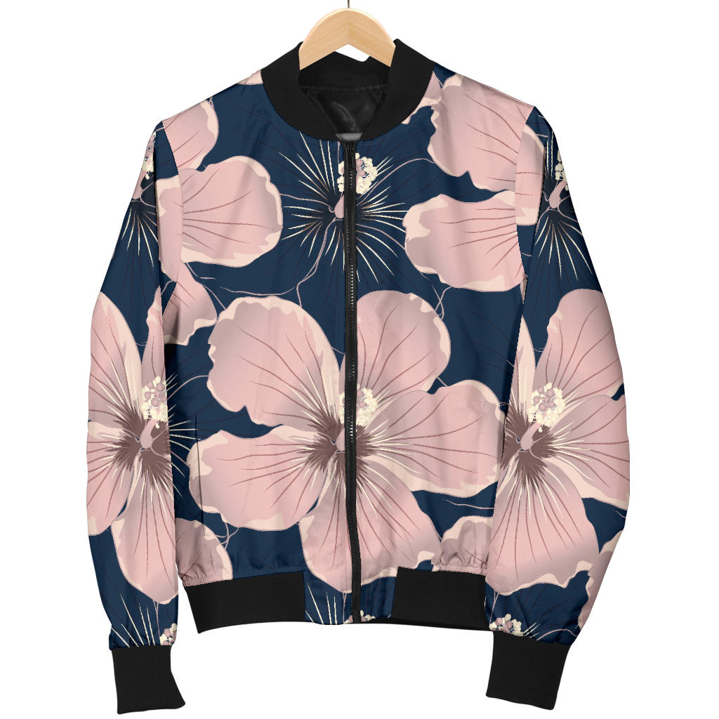 Plumeria Pattern Print Design PM018 Women Bomber Jacket