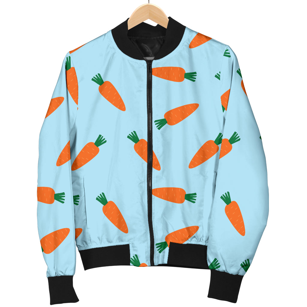Carrot Pattern Print Design 03 Women's Bomber Jacket