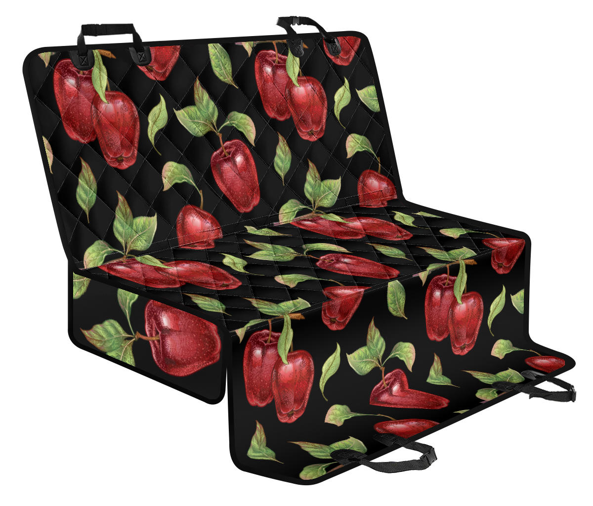 Apple Pattern Print Design AP011 Rear Dog Seat Cover