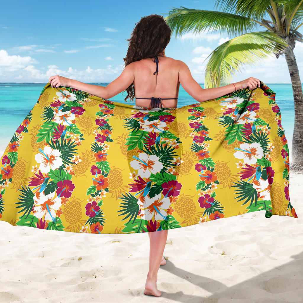 Hawaiian Themed Pattern Print Design H09 Sarong Pareo Wrap