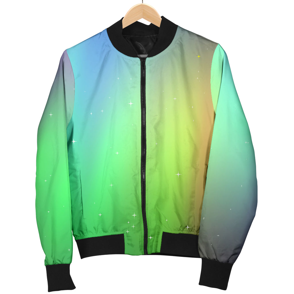 Aurora Borealis Pattern Print Design 03 Women's Bomber Jacket