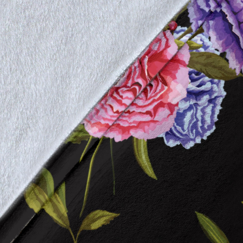 Carnations Pattern Print Design CN05 Fleece Blanket