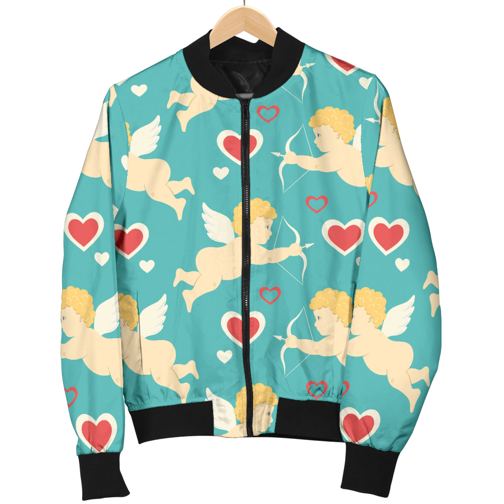 Cupid Pattern Print Design 01 Women's Bomber Jacket