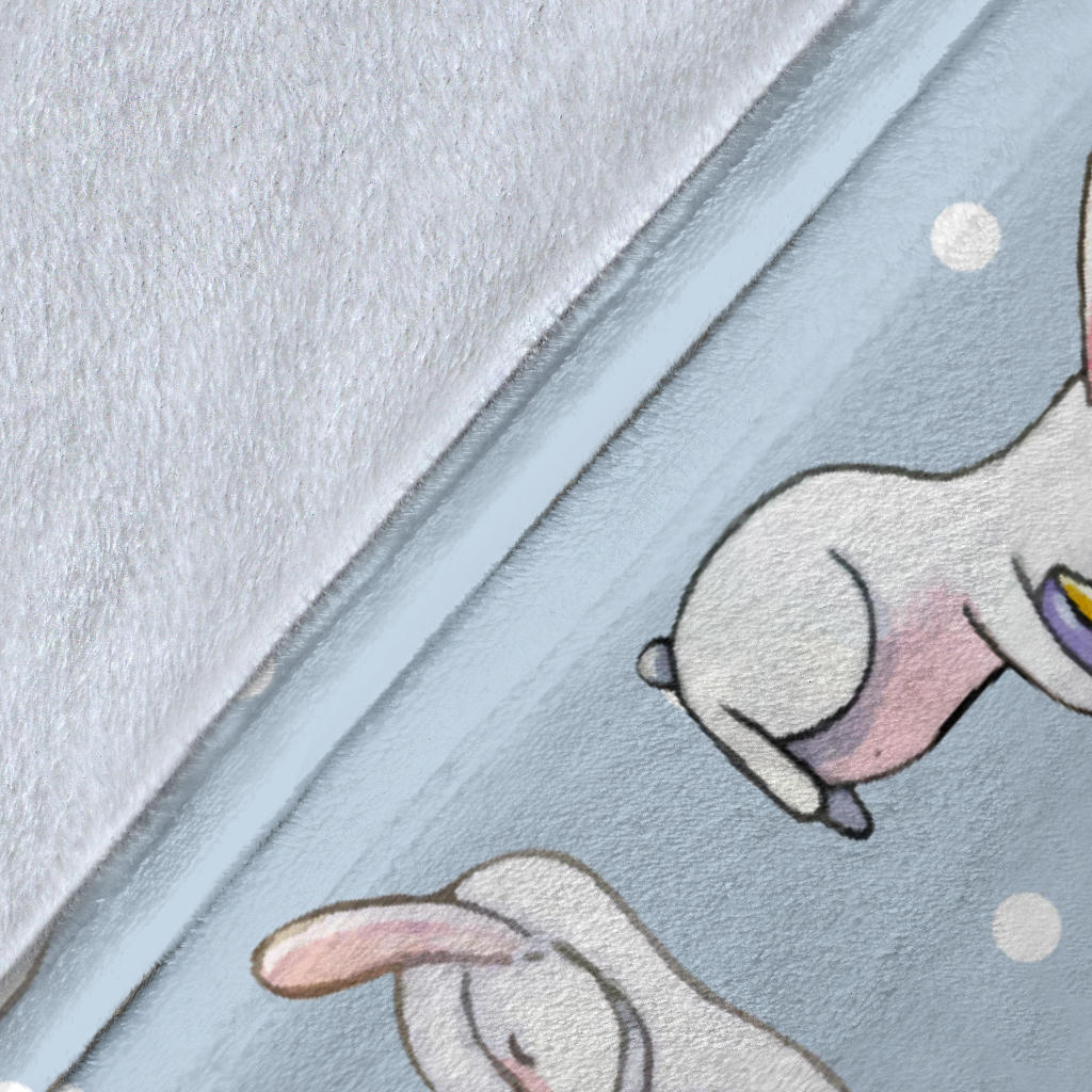 Rabbit Pattern Print Design RB06 Fleece Blanket
