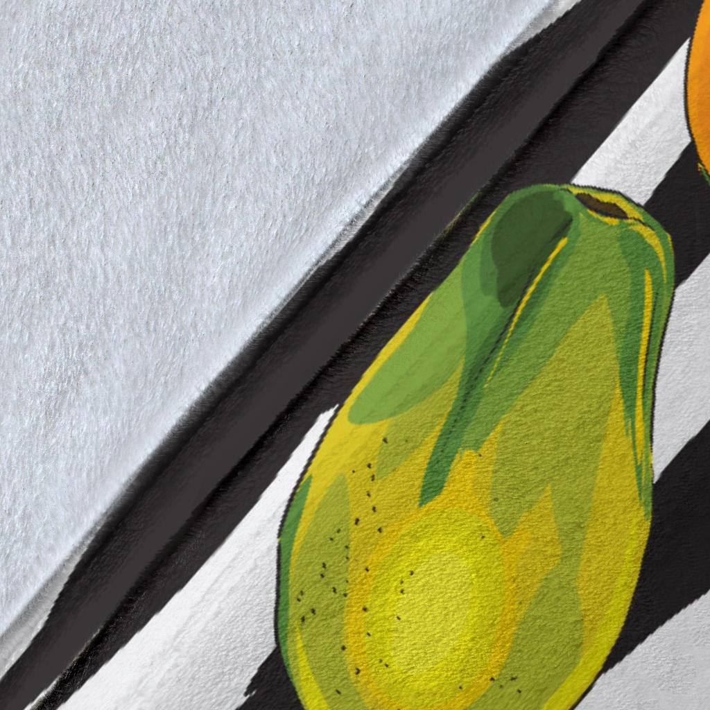 Papaya Pattern Print Design PP01 Fleece Blanket
