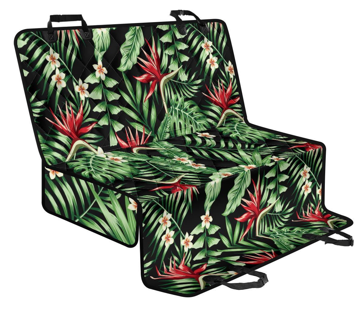 Bird Of Paradise Pattern Print Design BOP05 Rear Dog Seat Cover