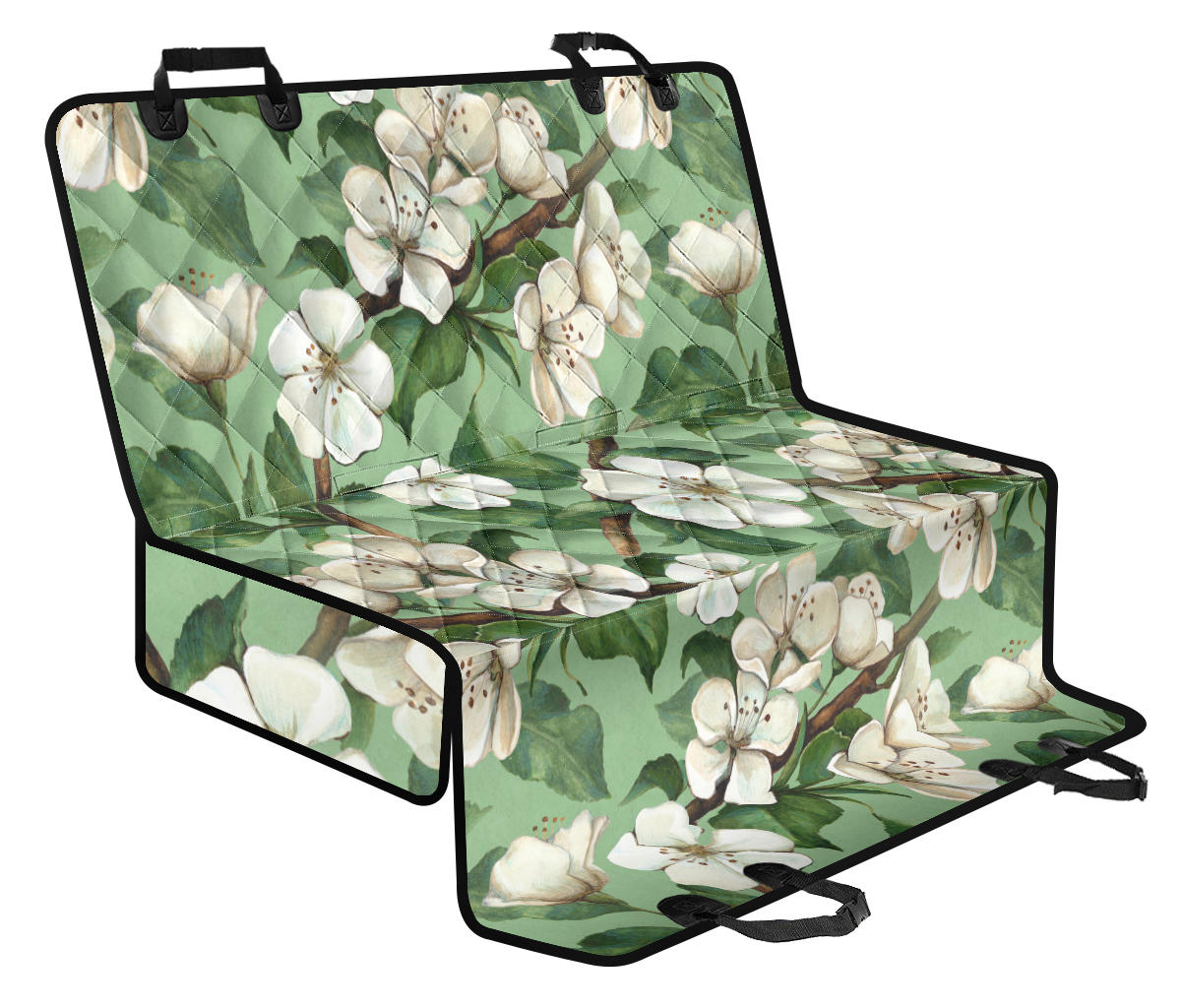 Apple Blossom Pattern Print Design AB02 Rear Dog Seat Cover