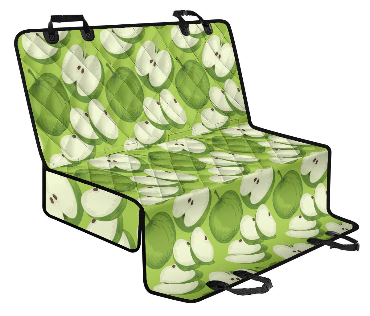 Apple Pattern Print Design AP010 Rear Dog Seat Cover