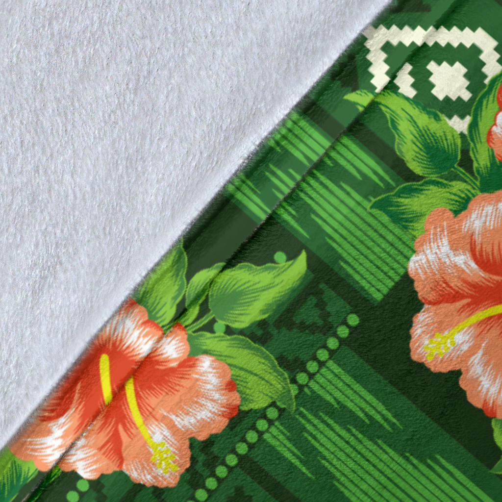 Hibiscus Pattern Print Design HB05 Fleece Blanket