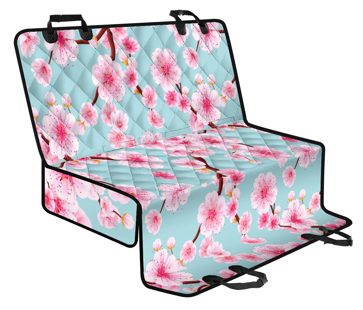 Cherry Blossom Pattern Print Design CB04 Rear Dog Seat Cover
