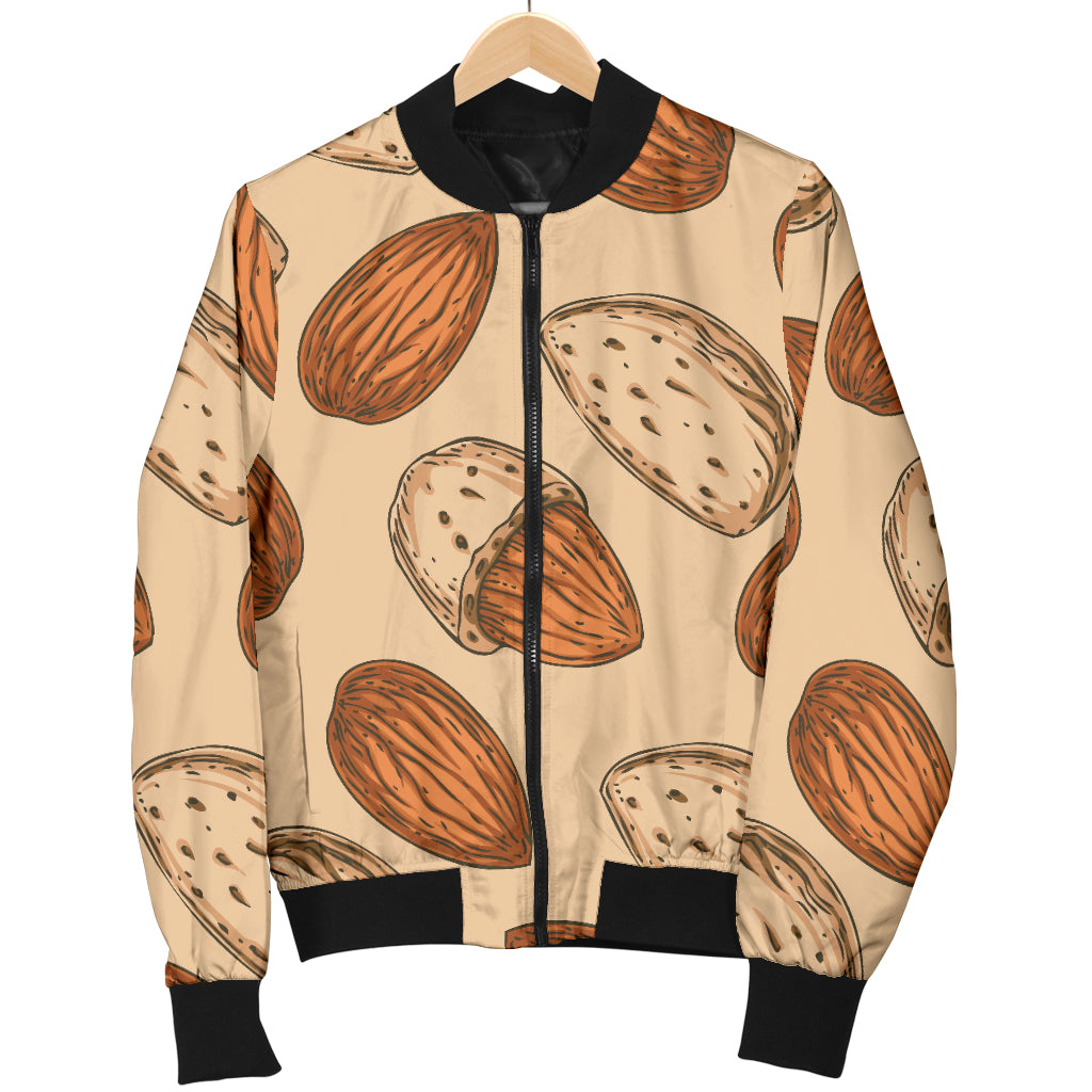 Almond Pattern Print Design 04 Women's Bomber Jacket