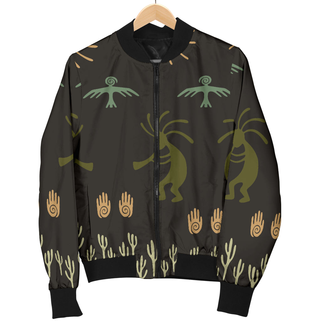 Mayan Pattern Print Design 04 Women's Bomber Jacket