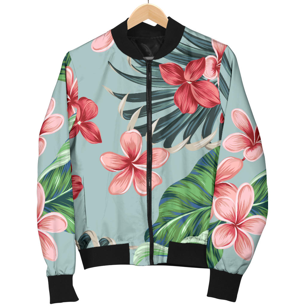 Plumeria Pattern Print Design PM027 Men Bomber Jacket