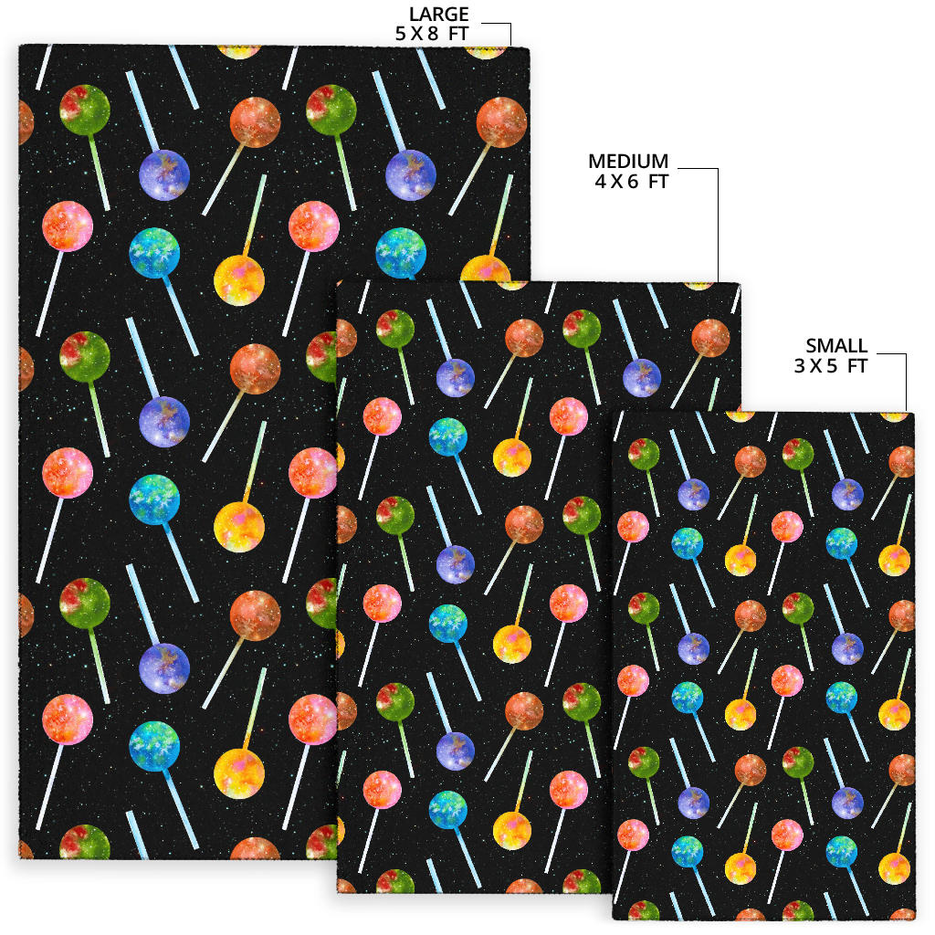 Lollipop Pattern Print Design LL04 Area Rugs