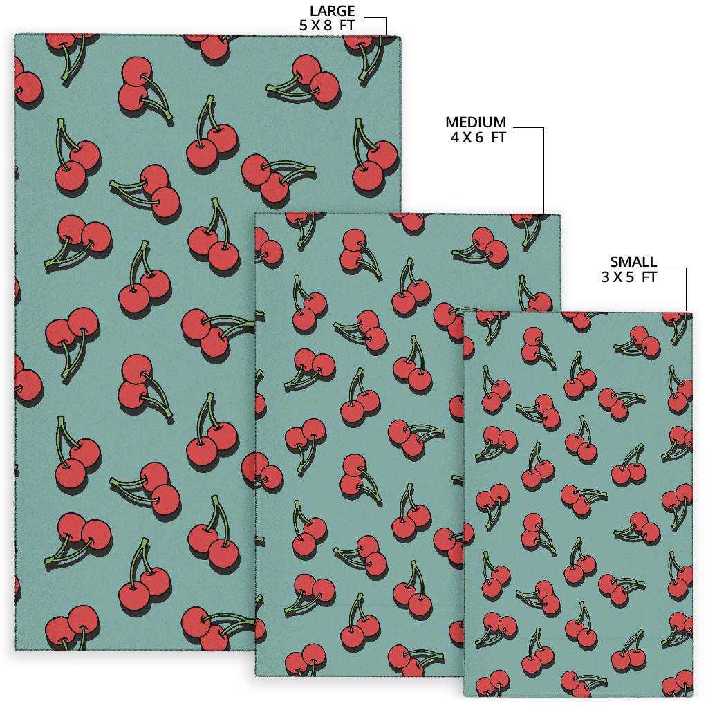 Cherry Pattern Print Design CH03 Area Rugs