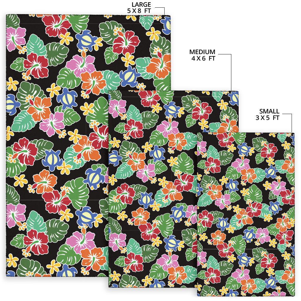 Hawaiian Themed Pattern Print Design H010 Area Rugs