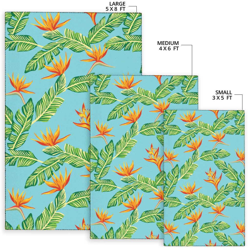 Bird Of Paradise Pattern Print Design BOP04 Area Rugs