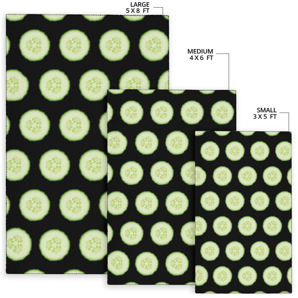 Cucumber Pattern Print Design CC02 Area Rugs