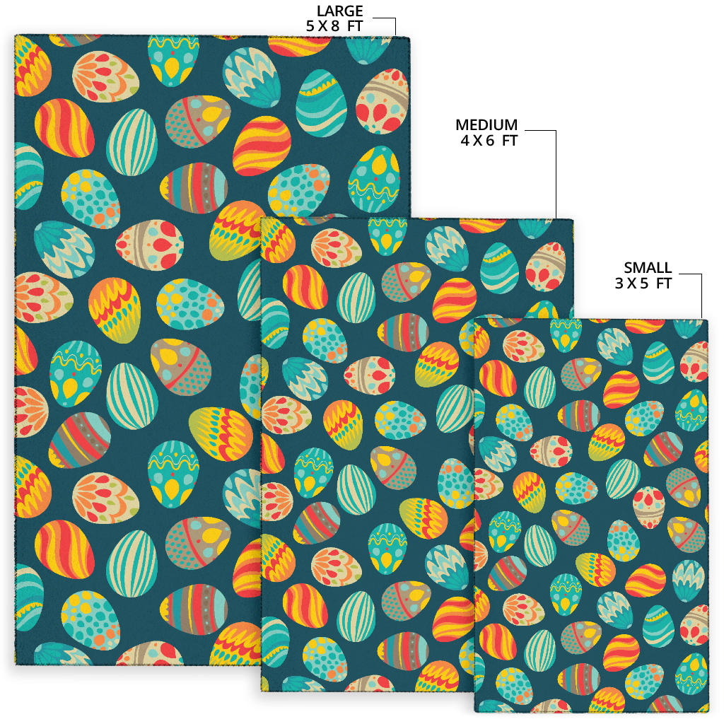 Easter Eggs Pattern Print Design RB09 Area Rugs