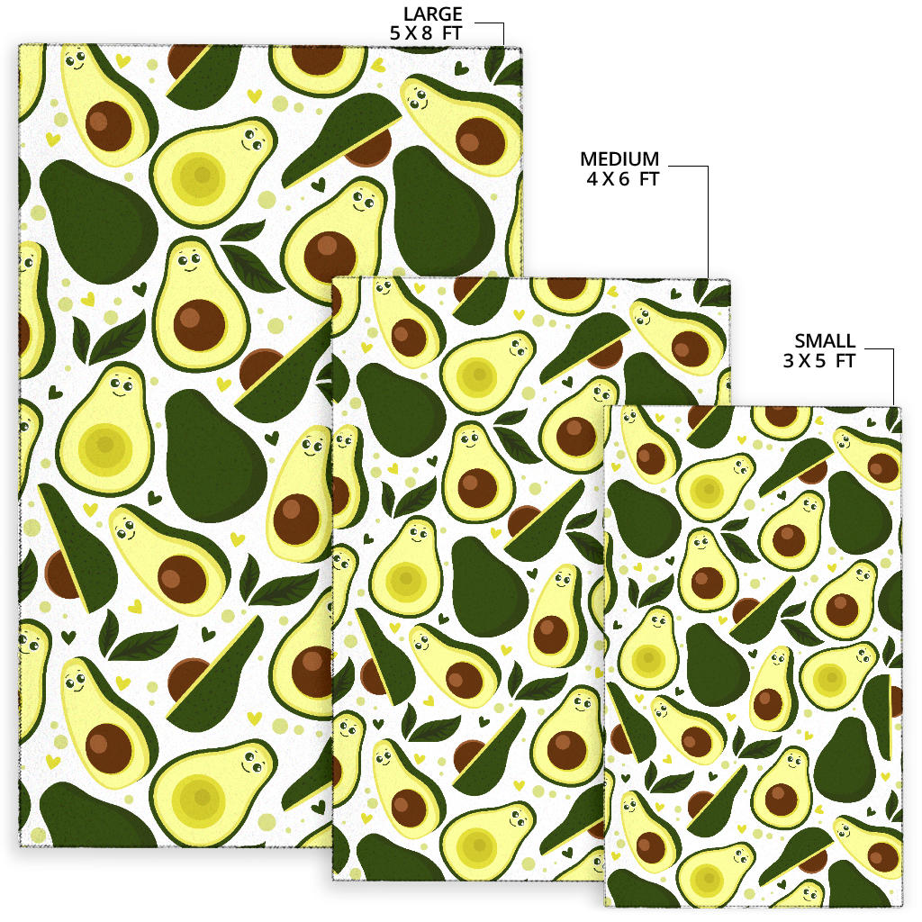 Avocado Pattern Print Design AC06 Area Rugs