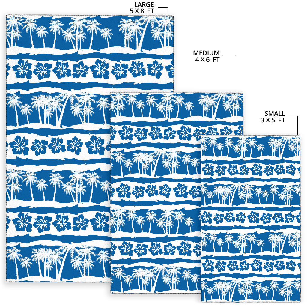 Hawaiian Themed Pattern Print Design H021 Area Rugs