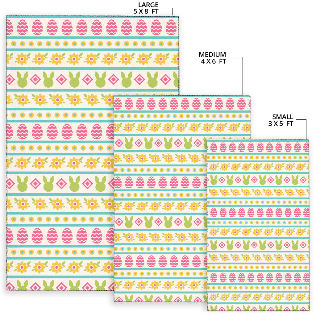 Easter Eggs Pattern Print Design RB016 Area Rugs