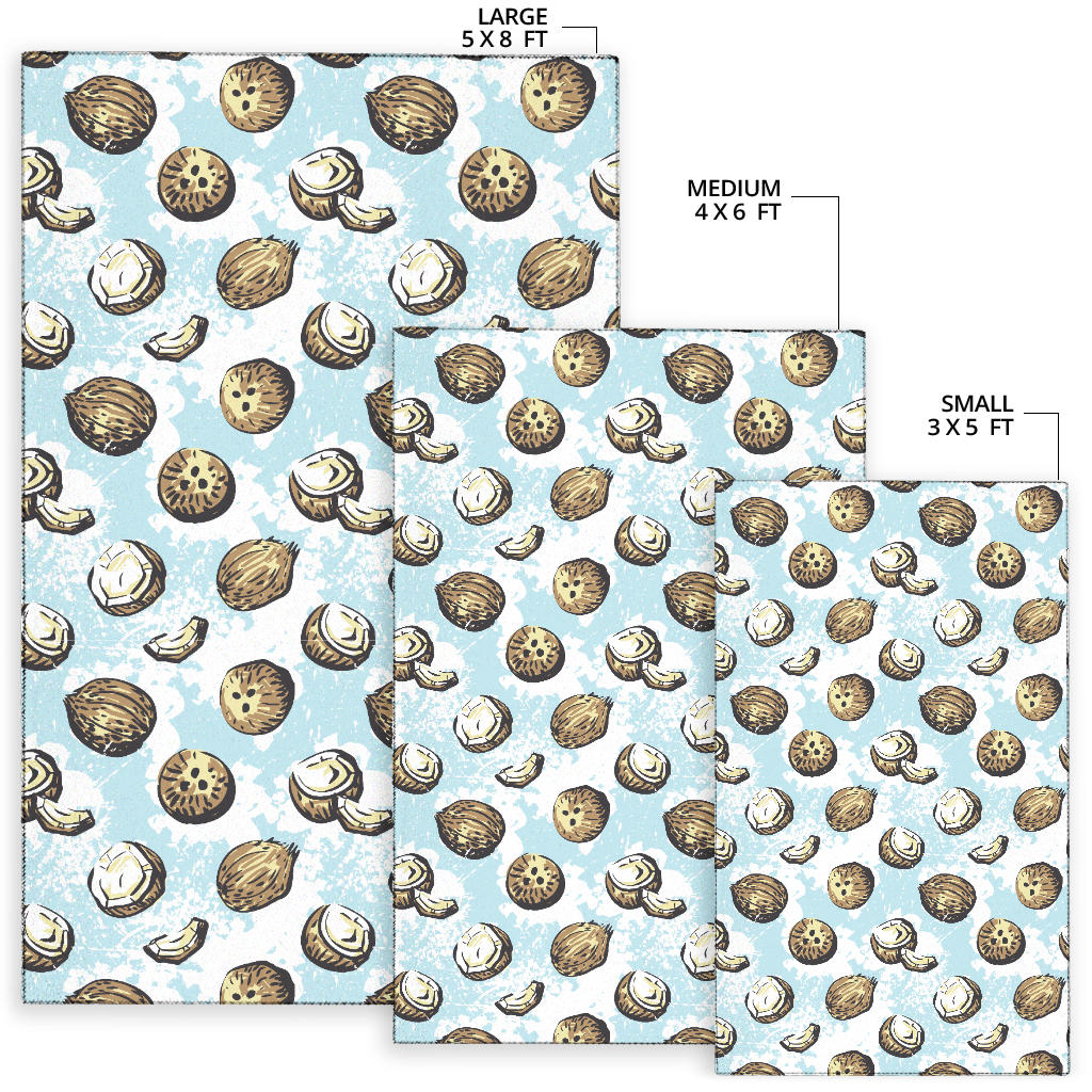 Coconut Pattern Print Design CN01 Area Rugs