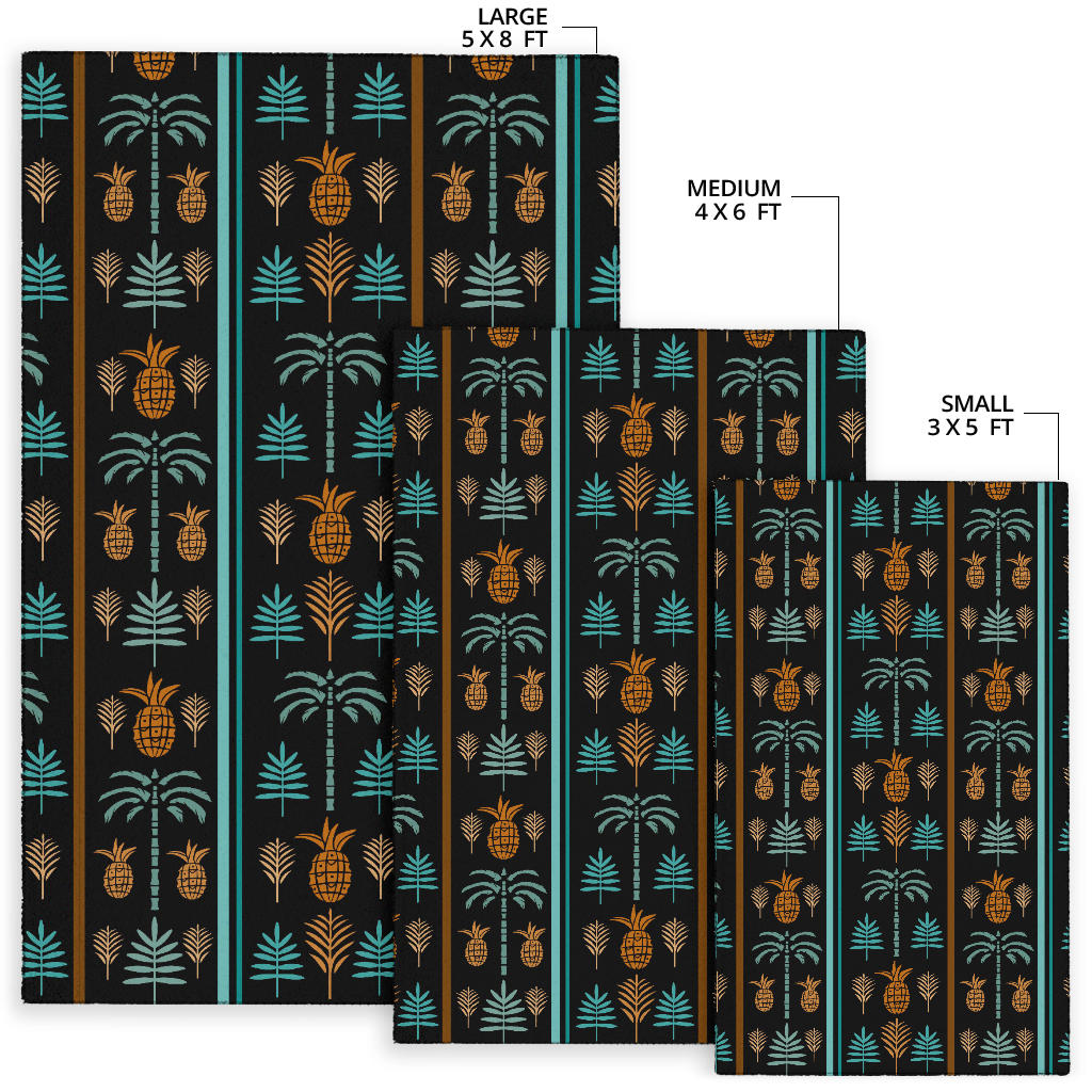 Hawaiian Themed Pattern Print Design H023 Area Rugs
