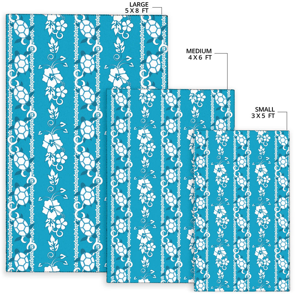 Hawaiian Themed Pattern Print Design H025 Area Rugs