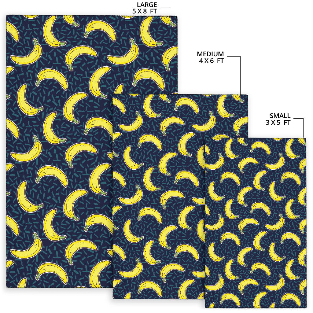 Banana Pattern Print Design BA09 Area Rugs