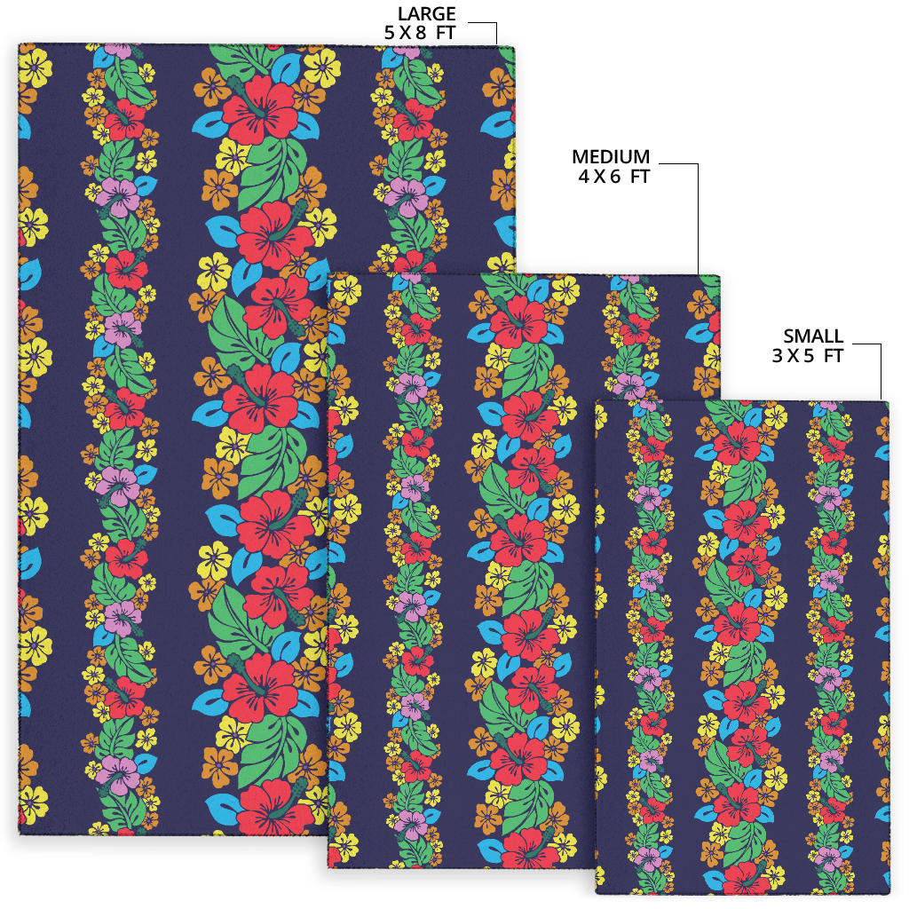 Hawaiian Themed Pattern Print Design H03 Area Rugs