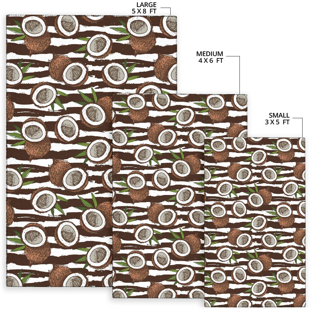 Coconut Pattern Print Design CN04 Area Rugs