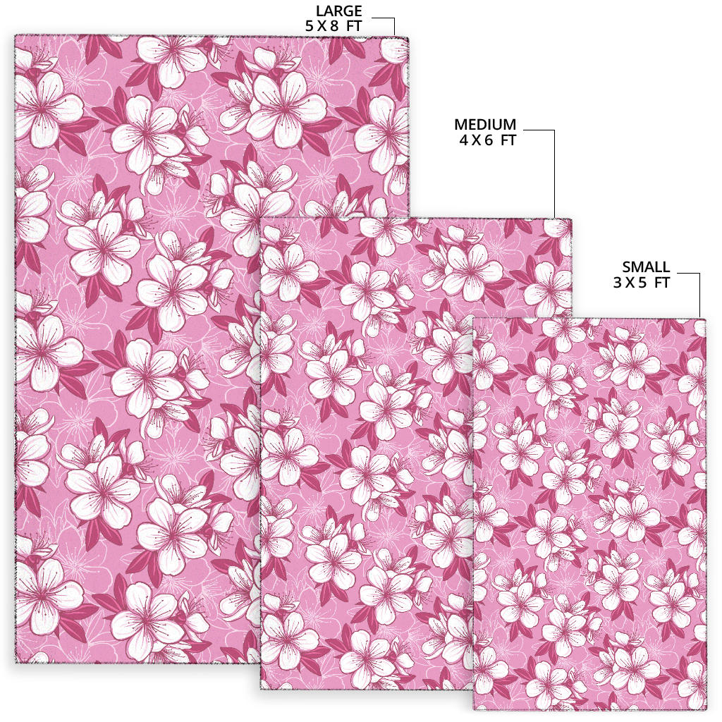 Cherry Blossom Pattern Print Design CB02 Area Rugs