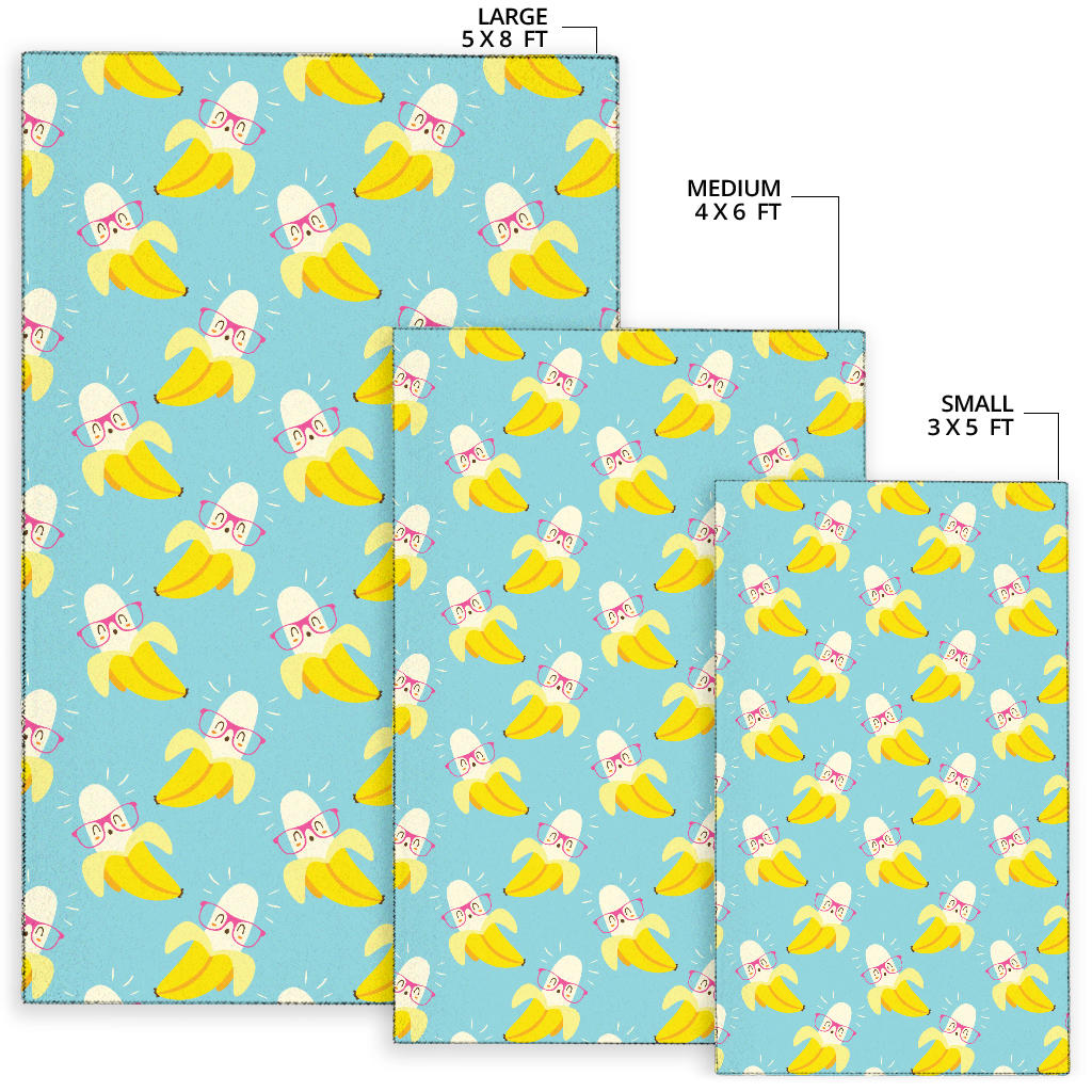 Banana Pattern Print Design BA07 Area Rugs