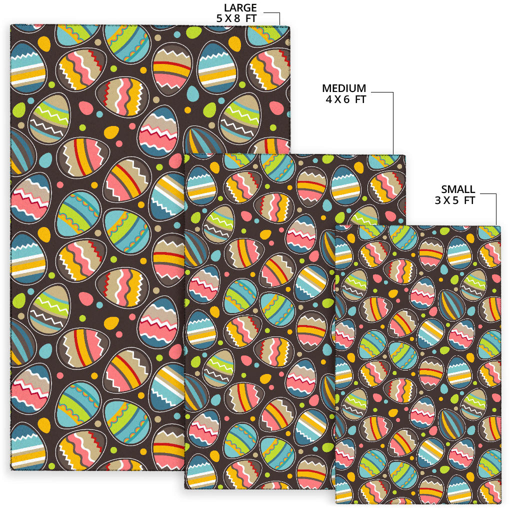 Easter Eggs Pattern Print Design RB03 Area Rugs