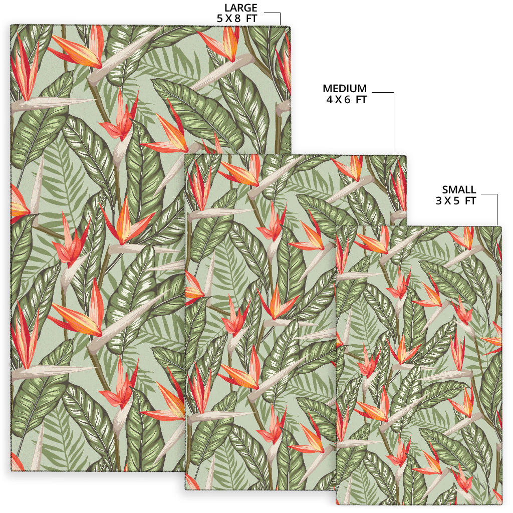 Bird Of Paradise Pattern Print Design BOP08 Area Rugs